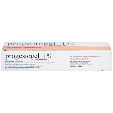 Gel Progestogel 1% điều trị các bệnh vú lành tính (80g)