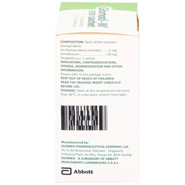 Thuốc bột Glomoti M  5/50 điều trị triệu chứng buồn nôn (12 gói x 1.5g)