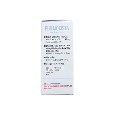 Thuốc  nhỏ mắt Philmoxista trị nhiễm khuẩn mắt (5ml)