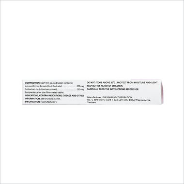 Thuốc Bactamox 500mg Trị Nhiễm Khuẩn (Hộp 2 Vỉ X 7 Viên)