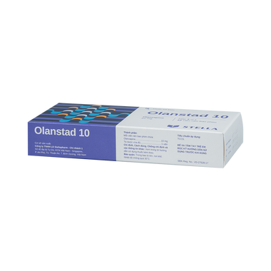 Thuốc Olanstad 10 Stada điều trị bệnh tâm thần phân liệt (3 vỉ x 10 viên)