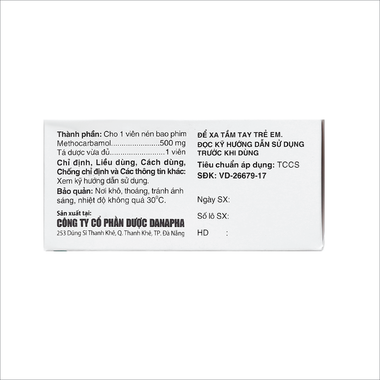 Thuốc Methopil 500mg Trị Đau Lưng Cấp Tính Do Co Thắt Cơ, Xương, Khớp (Hộp 5 Vỉ X 10 Viên)