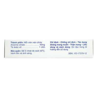 Thuốc Spas-Agi Agimexpharm dùng chống đau do co thắt cơ trơn ở đường tiêu hóa (3 vỉ x 10 viên)