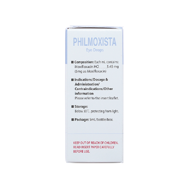 Thuốc  nhỏ mắt Philmoxista trị nhiễm khuẩn mắt (5ml)