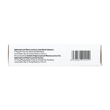 Thuốc Statinagi 20 Agimexpharm điều trị tăng cholesterol máu (3 vỉ x 10 viên)