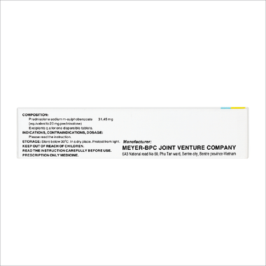 Thuốc Soredon NN 20 Meyer hỗ trợ chống viêm và ức chế miễn dịch (3 vỉ x 10 viên)