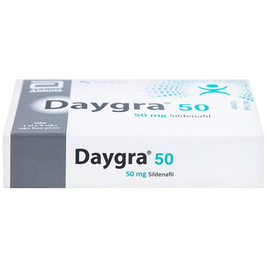 Thuốc Daygra 50 Điều Trị Rối Loạn Cương Dương (Hộp 1 Vĩ X 4 Viên)