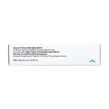 Thuốc Statinagi 20 Agimexpharm điều trị tăng cholesterol máu (3 vỉ x 10 viên)