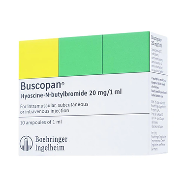 Thuốc tiêm Buscopan điều trị co thắt dạ dày, ruột (2 vỉ x 5 ống)