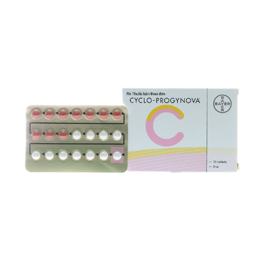 Thuốc Cyclo-Progynova Bayer điều trị hội chứng thiếu estrogen (1 vỉ x 21 viên)