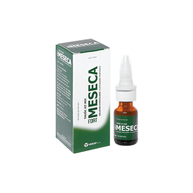 Thuốc xịt mũi Meseca Fort hỗ trợ điều trị viêm mũi dị ứng (Chai 60 liều)