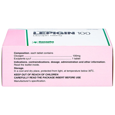 Thuốc Lepigin 100mg Điều Trị Tâm Thần Phân Liệt Mãn Tính (Hộp 10 Vỉ X 10 Viên)