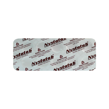 Thuốc Nystatab 500.000 dự phòng và điều trị nhiễm nấm Candida ở đường tiêu hóa (2 vỉ x 10 viên)