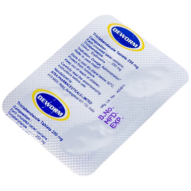 Thuốc Deworm 250 Atra điều trị bệnh sán lá gan lớn, sán lá phổi (4 viên)
