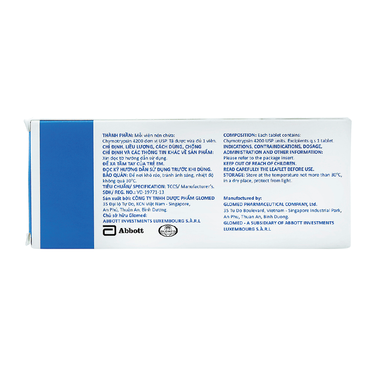 Thuốc Alphachymotrypsin Glomed 4200 IU