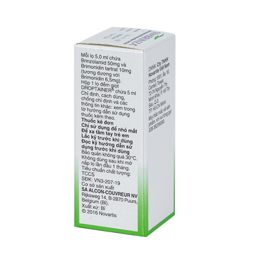 Hỗn dịch nhỏ mắt Simbrinza làm giảm áp lực nội nhãn (Chai 5ml)