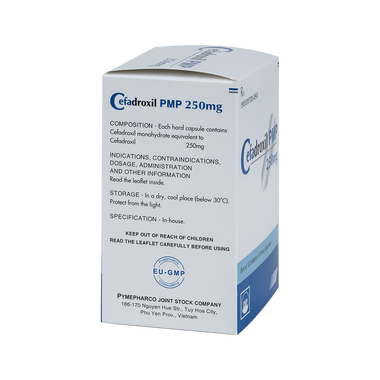Thuốc CEFADROXIL 250MG PMP điều trị các tình trạng nhiễm khuẩn (10 vỉ x 10 viên)