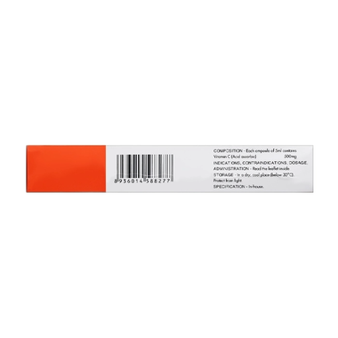 Dung dịch tiêm Lanocorbic 500mg/5ml điều trị bệnh scorbut (6 ống x 5ml)