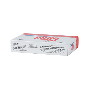 Thuốc Cifga 500mg điều trị trong các trường hợp nhiễm khuẩn nặng (2 vỉ x 10 viên)