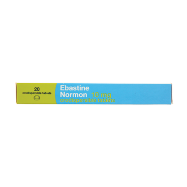 Thuốc Ebastine Normon 10mg điều trị viêm mũi dị ứng, mề đay vô căn (2 vỉ x 10 viên)