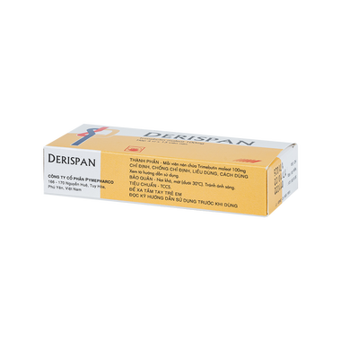 Thuốc Derispan 100mg Điều Trị Triệu Chứng Đau Do Rối Loạn Chức Năng Đường Tiêu Hoá Và Đường Mật (Hộp 4 Vỉ X 15 Viên)