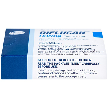 Thuốc Diflucan 150mg Pfizer điều trị tình trạng nhiễm nấm (1 vỉ x 1 viên)