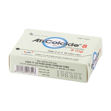 Thuốc ATI COLCIDE 8MG hỗ trợ điều trị đau do co cứng cơ cấp tính (Hộp 20 viên)