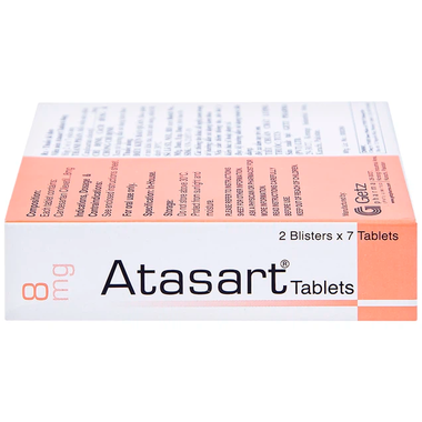 Thuốc Atasart  8mg hỗ trợ điều trị tăng huyết áp (Hộp 14 viên)