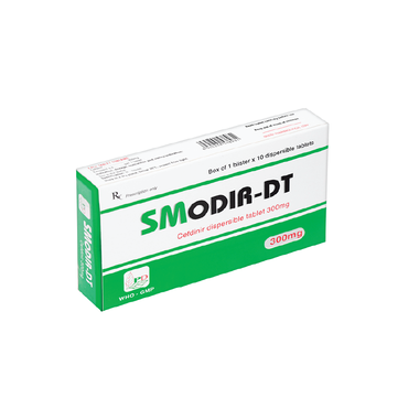 Thuốc Smodir-DT hỗ trợ điều trị các nhiễm khuẩn nhẹ và trung bình (Hộp 10 viên)