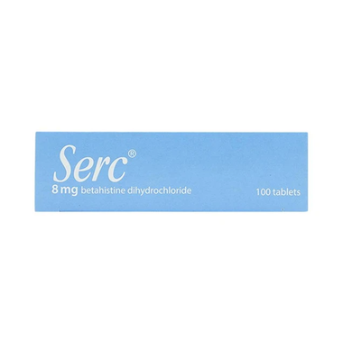 Thuốc Serc 8mg điều trị chóng mặt tiền đình, mất thính giác, ù tai (4 vỉ x 25 viên)