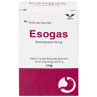 Thuốc Esogas 40mg Điều Trị Các Tình Trạng Viêm Loét Dạ Dày – Tá Tràng (Hộp 1 Lọ)
