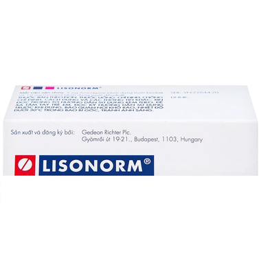 Thuốc Lisonorm 5mg/10mg điều trị tăng huyết áp vô căn (3 vỉ x 10 viên)