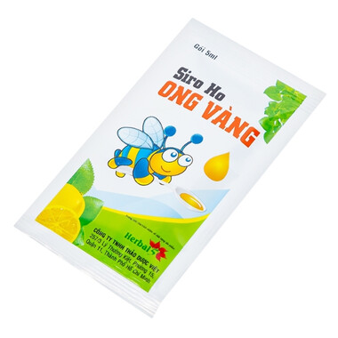 Siro ho ong vàng hỗ trợ giảm đau họng, khan tiếng - Hộp 30 gói
