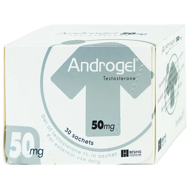 Thuốc Androgel 50mg Besins hỗ trợ sinh lý nam giới (30 gói x 5g)