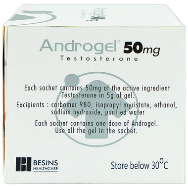 Thuốc Androgel 50mg Besins hỗ trợ sinh lý nam giới (30 gói x 5g)