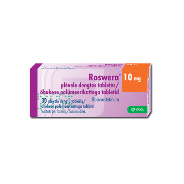 Thuốc Roswera 10mg điều trị tăng cholesterol máu (3 vỉ x 10 viên)