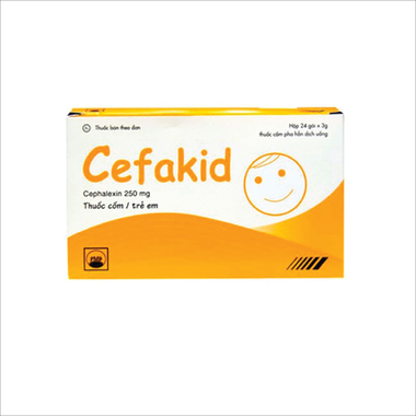 Thuốc cốm Cefakid 250mg điều trị nhiễm khuẩn (24 gói x 3g)