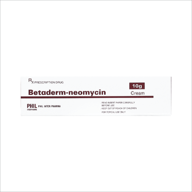 Kem bôi ngoài da Betaderm Neomycin hỗ trợ điều trị các bệnh viêm da (Tuýp 10g)