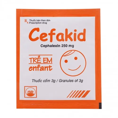 Thuốc cốm Cefakid 250mg điều trị nhiễm khuẩn (24 gói x 3g)