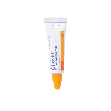 Thuốc mỡ tra mắt Oflovid ointment hỗ trợ điều trị viêm bờ mi, viêm túi lệ, lẹo (Tuýp 3.5g)