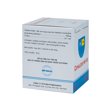 Thuốc Cephalexin PMP 500 Điều Trị Nhiễm Khuẩn - Hộp 200 viên