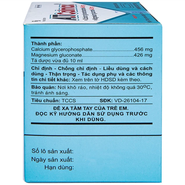 Dung dịch uống A.T Calmax 500 An Thiên bổ sung canxi (30 ống x 10ml)