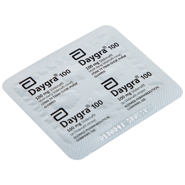 Thuốc Daygra 100 hỗ trợ điều trị rối loạn cương dương (Hộp 4 viên)