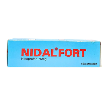 Thuốc Nidal Fort 75mg điều trị các cơn kịch phát thấp khớp viêm (3 vỉ x 10 viên)