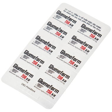 Thuốc Glumeform 750 Xr Điều Trị Đái Tháo Đường (Hộp 3 Vĩ X 10 Viên)