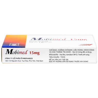 Thuốc Mobimed 15mg Pymepharco điều trị viêm khớp dạng thấp, viêm cột sống (2 vỉ x 10 viên)