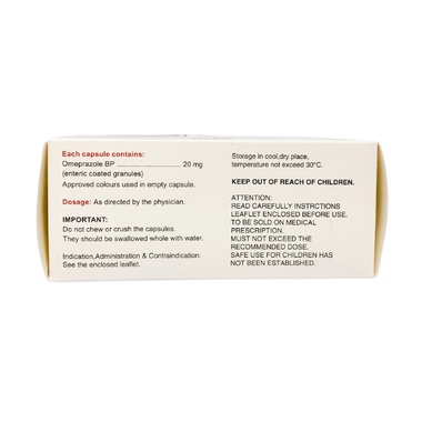Thuốc Lomac - 20 Cipla điều trị viêm loét dạ dày - tá tràng, trào ngược thực quản (10 vỉ x 10 viên)