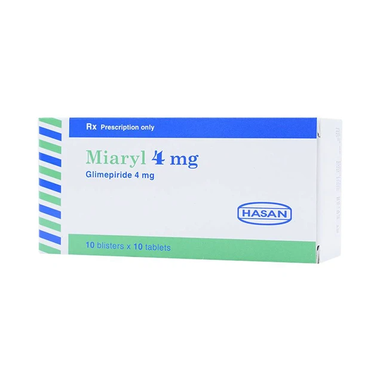 Thuốc Miaryl 4mg Điều Trị Đái Tháo Đường Tuýp 2 (Hộp 10 Vỉ X 10 Viên)