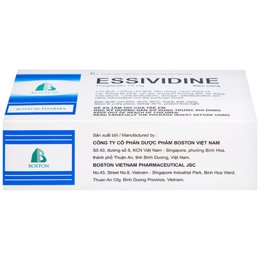 Thuốc Essividine Boston điều trị động kinh và giảm đau do thần kinh (4 vỉ x 14 viên)