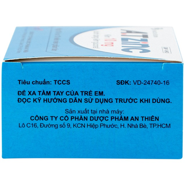 Thuốc A.T Zinc 10mg điều trị thiếu kẽm (10 vỉ x 10 viên)